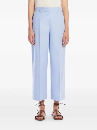 Weekend Max Mara Women's Zircone Long Trouser Blue | Size 48 | 2515131032600018 In Blue
