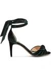ALEXANDRE BIRMAN Clarita bow-embellished velvet sandals