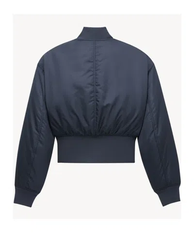 Saint Laurent Padded Bomber Jacket In Black