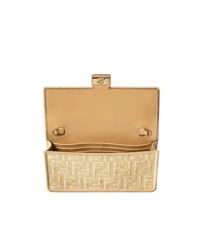 Fendi Wallet On Chain Accessories In Beige