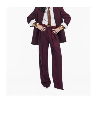 Saint Laurent Reversible Belt In Crocodile-embossed Leather In Brown