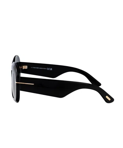 Tom Ford Nero Lucido Acetate Sunglasses In Black