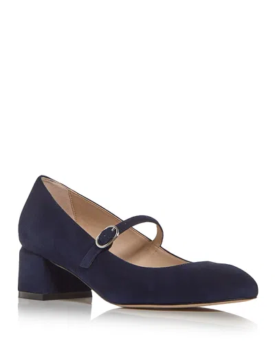Stuart Weitzman Gabby 45 Mary Jane The Sw Outlet In Navy Blue
