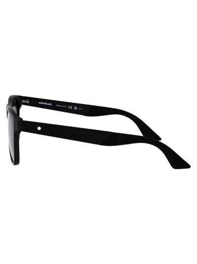 Montblanc Mb0298s Sunglasses In 001 Black Black Grey
