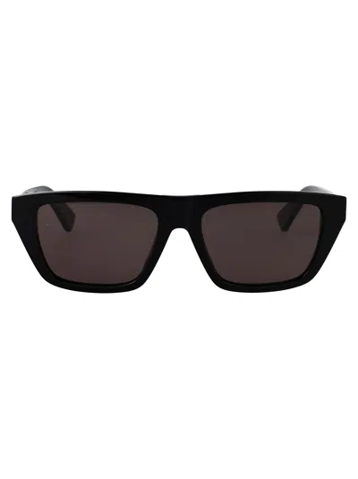 Bottega Veneta Bv1291s Sunglasses In 001 Black Black Grey