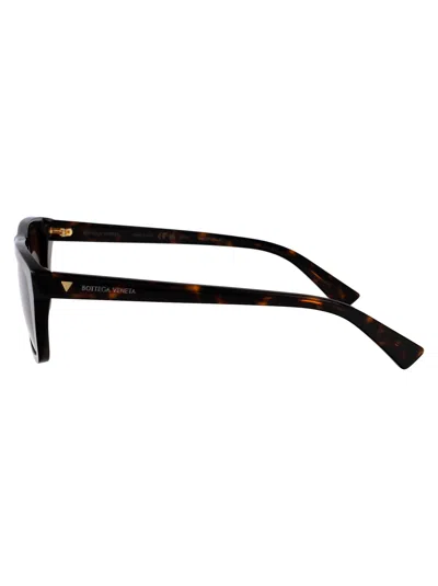 Bottega Veneta Acetate Havana Sunglasses In Brown