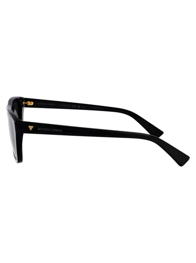 Bottega Veneta Bv1291s Sunglasses In 001 Black Black Grey