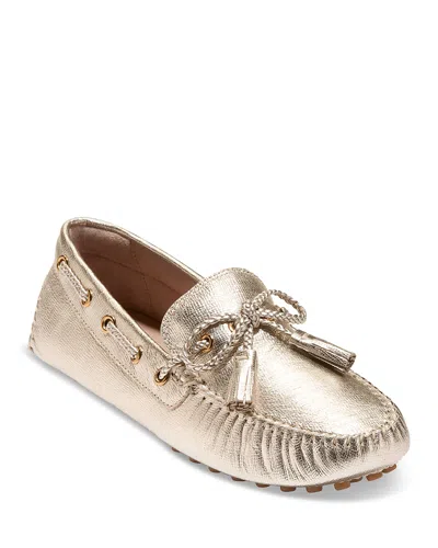Cole Haan Women's Gissella Driving Loafer Flats In Gold