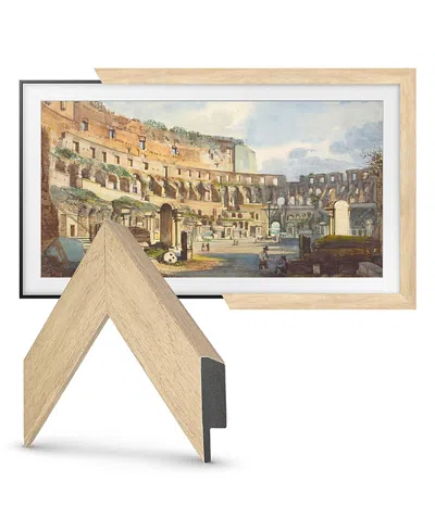 Deco Tv Frames 32 Slim Frame For Samsung The Frame Tv 2021-2024 In Museum Maple