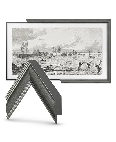 Deco Tv Frames 32 Slim Frame For Samsung The Frame Tv 2021-2024 In Industrial Iron