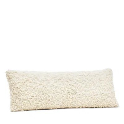 Boll & Branch Cozy Boucle Decorative Lumbar Pillow With Insert In Cream