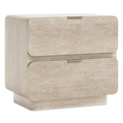 Bernhardt Loft Antibes Small 2 Drawer Nightstand In Cream