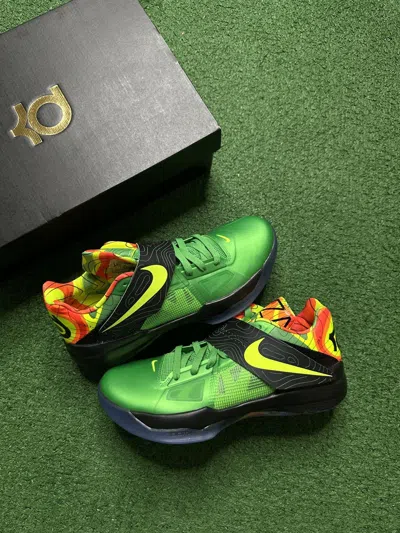 Pre-owned Nike Kd 4 Weatherman Shoes In Green/black