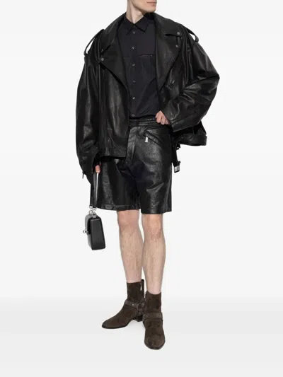 Dsquared2 Man Shirt Black Size 44 Cotton In 黑色