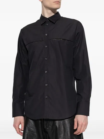 Dsquared2 Man Shirt Black Size 44 Cotton In 黑色