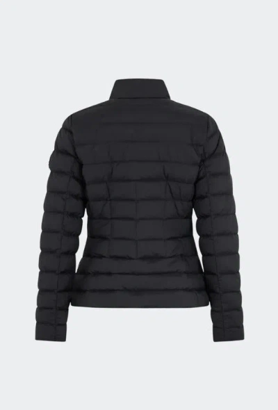 Moose Knuckles Gemma Air Down Slim Puffer Jacket In Black