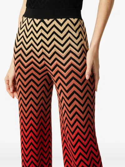 Missoni Zigzag-pattern Trousers In 黑色