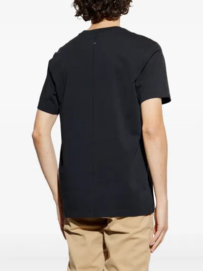 Rag & Bone Dagger Embroidered T-shirt In Black