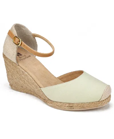 White Mountain Mamba In Natural Multi Fabric