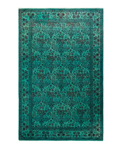 Adorn Hand Woven Rugs Fine Vibrance M695 4'8''x7'4'' Area Rug In Blue