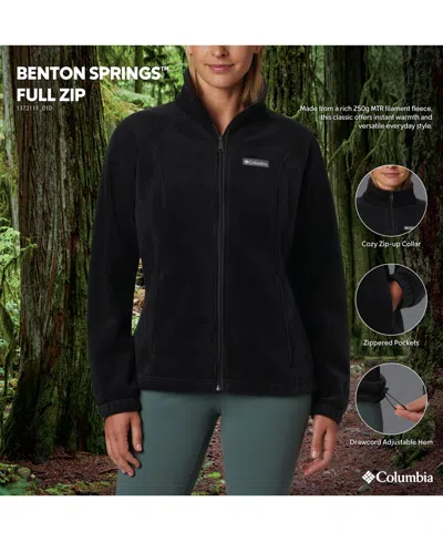 Columbia Women's Benton Springs Fleece Jacket, Xs-3x In Black