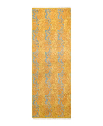 Adorn Hand Woven Rugs Mogul M1583 2'8''x7'8'' Runner Area Rug In Green