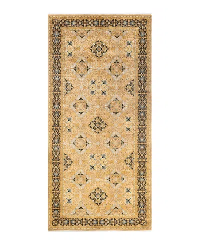 Adorn Hand Woven Rugs Mogul M1398 6'1''x13'1'' Area Rug In Yellow