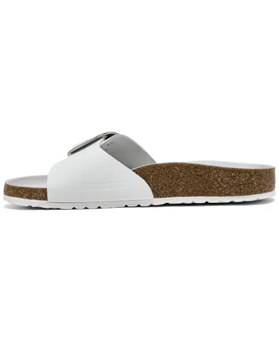 Birkenstock Madrid Narrow Big Buckle Leather Sandal In White