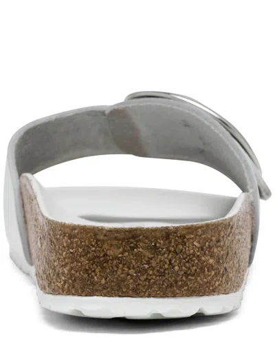 Birkenstock Madrid Narrow Big Buckle Leather Sandal In White