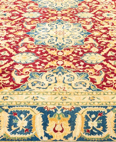 Adorn Hand Woven Rugs Mogul M1255 9'2''x11'10'' Area Rug In Red