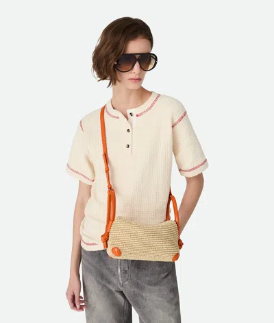 Bottega Veneta Loop Top Handle In Natural/burned Orange
