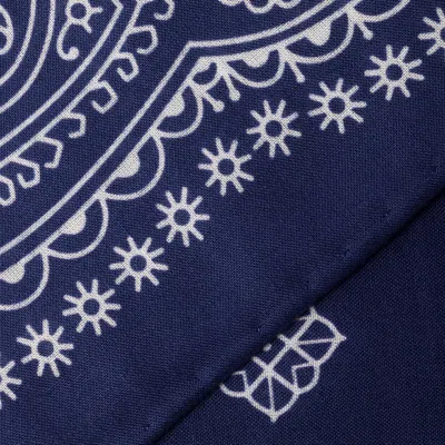 Miu Miu Printed Poplin Scarf In Navy