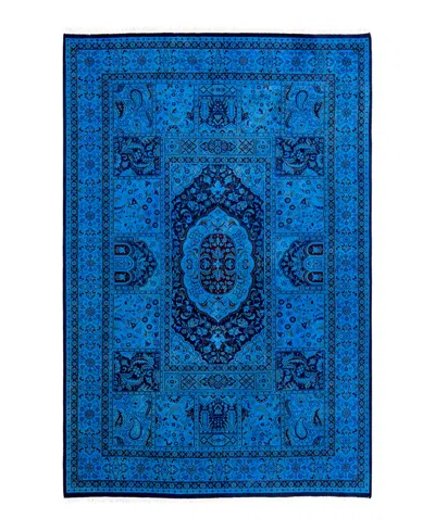 Adorn Hand Woven Rugs Fine Vibrance M1688 6'1''x9'3'' Area Rug In Light Blue