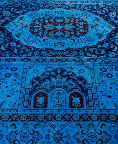 Adorn Hand Woven Rugs Fine Vibrance M1688 6'1''x9'3'' Area Rug In Light Blue