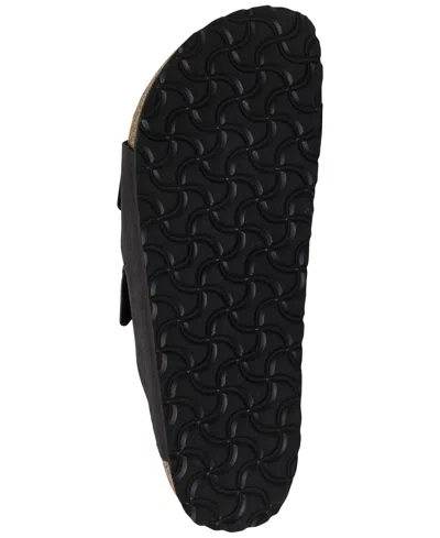 Birkenstock Women's Arizona Shearling Synthetic Sandals From Finish Line In Black