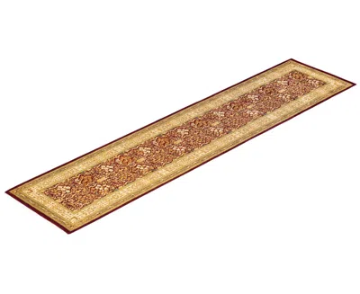 Adorn Hand Woven Rugs Mogul M1789 2'9''x12'2'' Runner Area Rug In Red