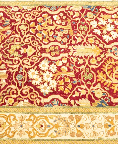 Adorn Hand Woven Rugs Mogul M1789 2'9''x12'2'' Runner Area Rug In Red