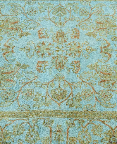 Adorn Hand Woven Rugs Fine Vibrance M1589 2'8''x10'5'' Runner Area Rug In Blue