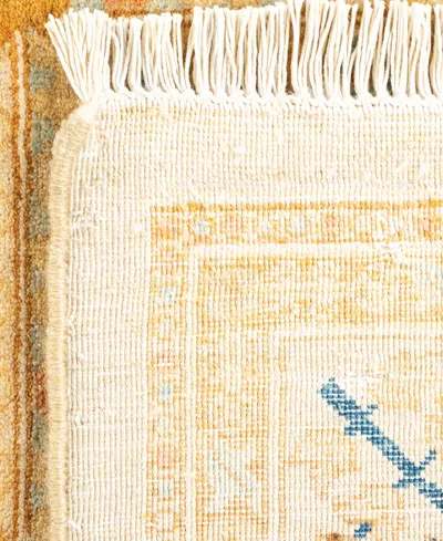 Adorn Hand Woven Rugs Mogul M1494 3'x12'6'' Runner Area Rug In Ivory