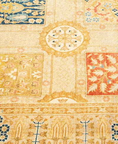 Adorn Hand Woven Rugs Mogul M1494 3'x12'6'' Runner Area Rug In Ivory