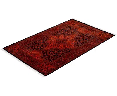 Adorn Hand Woven Rugs Fine Vibrance M1113 3'2''x5'1'' Area Rug In Orange