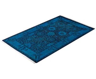 Adorn Hand Woven Rugs Fine Vibrance M1120 3'2''x5'2'' Area Rug In Blue