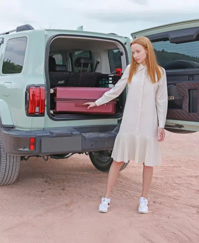 Badgley Mischka Diamond 3-piece Expandable Spinner Luggage Set In Burgundy