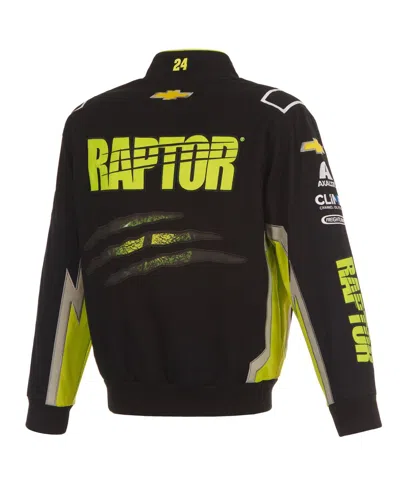 Jh Design Men's Black William Byron Raptor Full-snap Twill Uniform Jacket In Black
