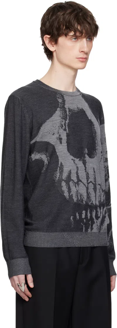 Alexander Mcqueen Alexander Mc Queen Skull Wool Sweater In 1332
