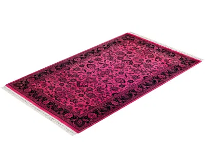 Adorn Hand Woven Rugs Fine Vibrance M695 3'1''x5'1'' Area Rug In Pink
