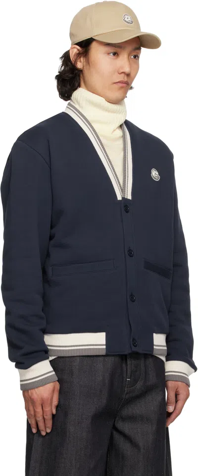 Moncler Genius Moncler X Mercedes-benz Padded Cardigan By Nigo In 754 Peacot