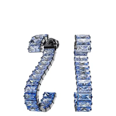 Swarovski Matrix Drop-ohrhänger In Blue