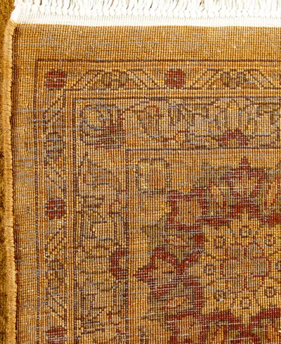 Adorn Hand Woven Rugs Fine Vibrance M1252 6'3''x12'3'' Area Rug In Gold