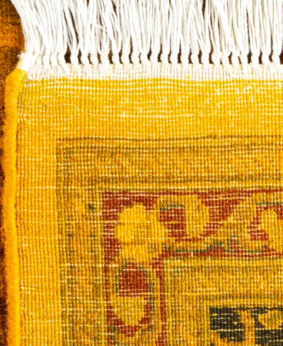 Adorn Hand Woven Rugs Fine Vibrance M1789 2'7''x8' Runner Area Rug In Gold